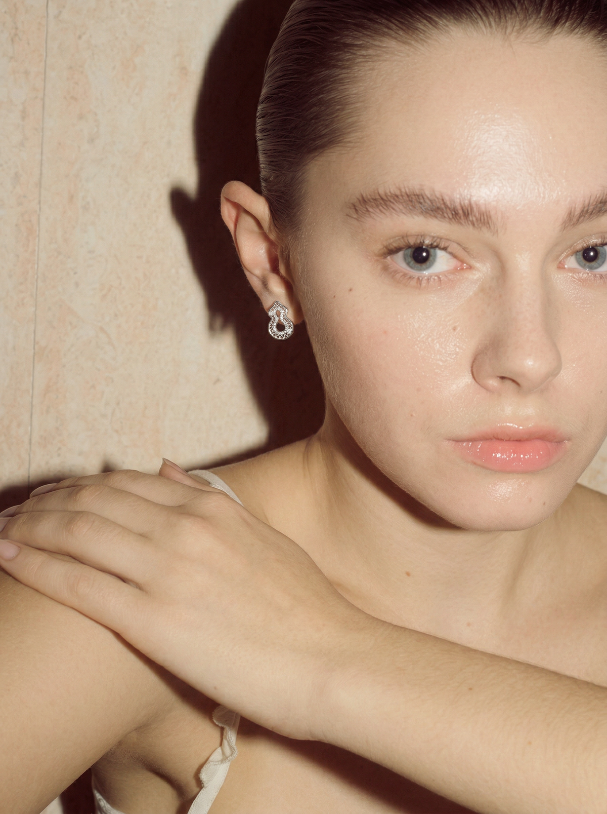 Boucles d'oreilles creuses en forme de gourde
