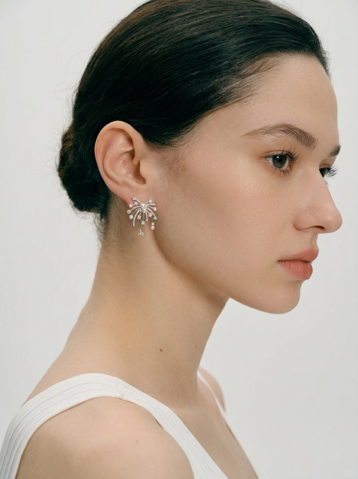 Perlage Firework Pearl & CZ Studs