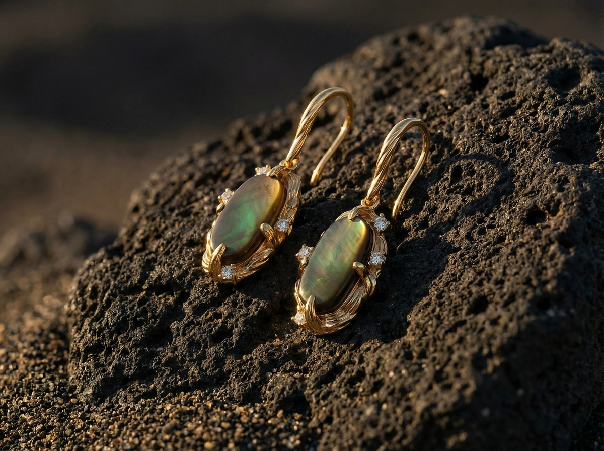 Perlage Nacre Drop Earrings