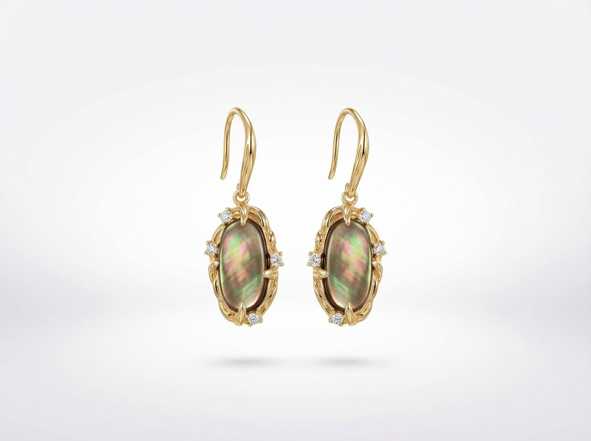 Perlage Nacre Drop Earrings