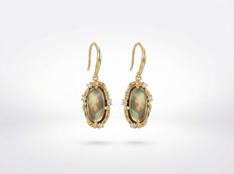 Perlage Nacre Drop Earrings