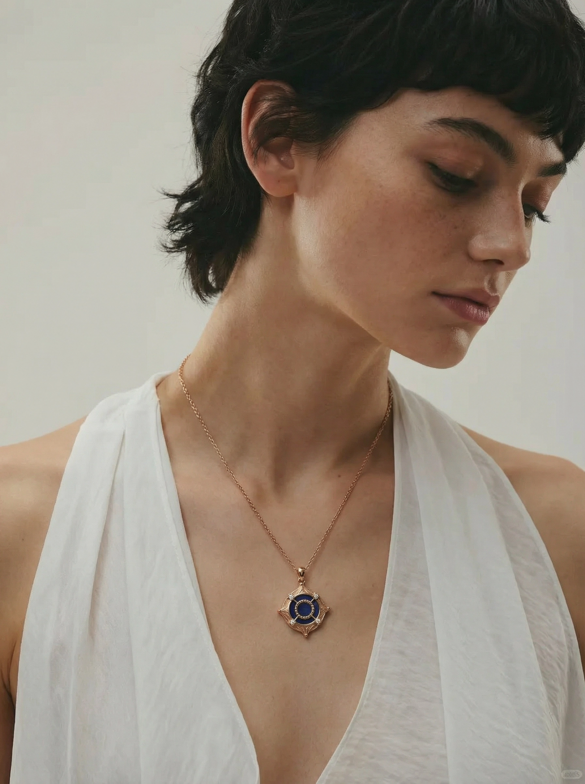Aether Compass Lapis Lazuli Pendant