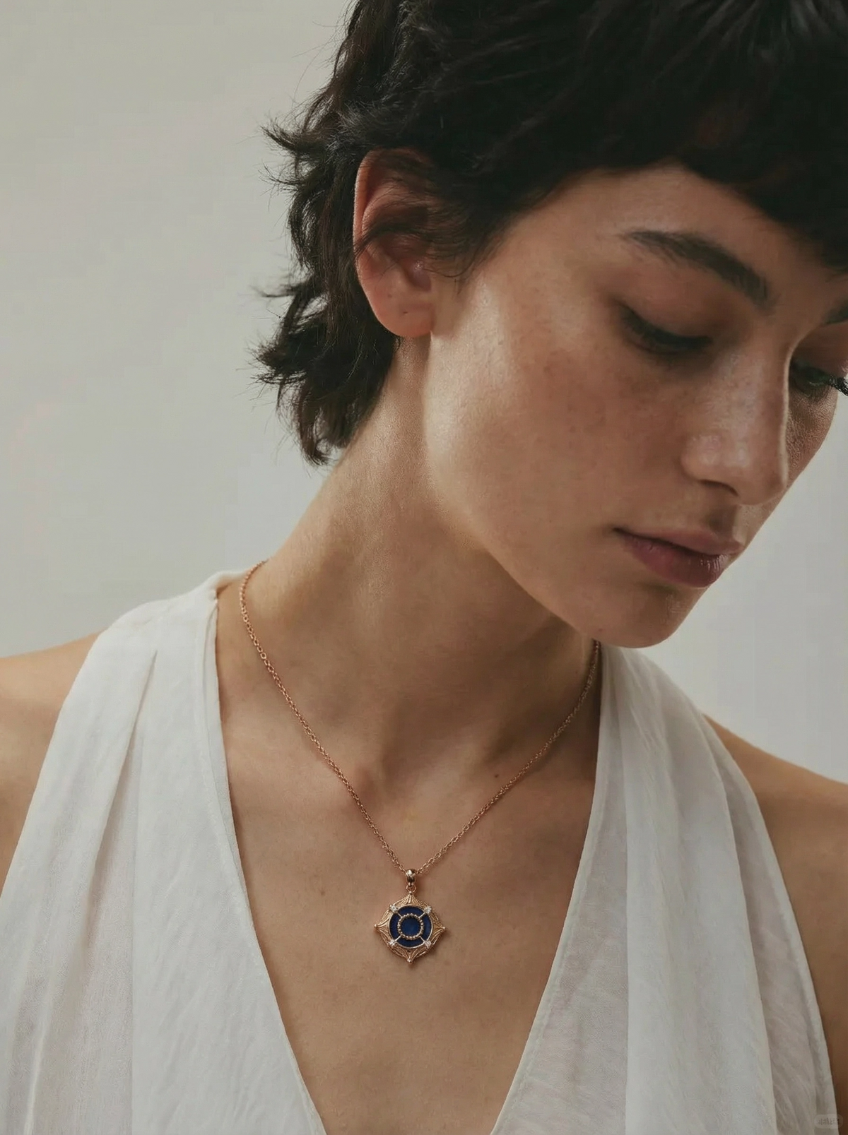 Aether Compass Lapis Lazuli Pendant
