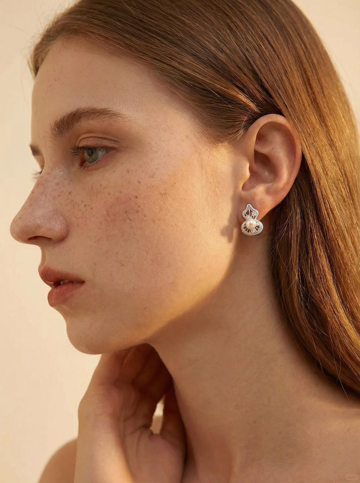 Perlage Lumière Pearl & CZ Studs