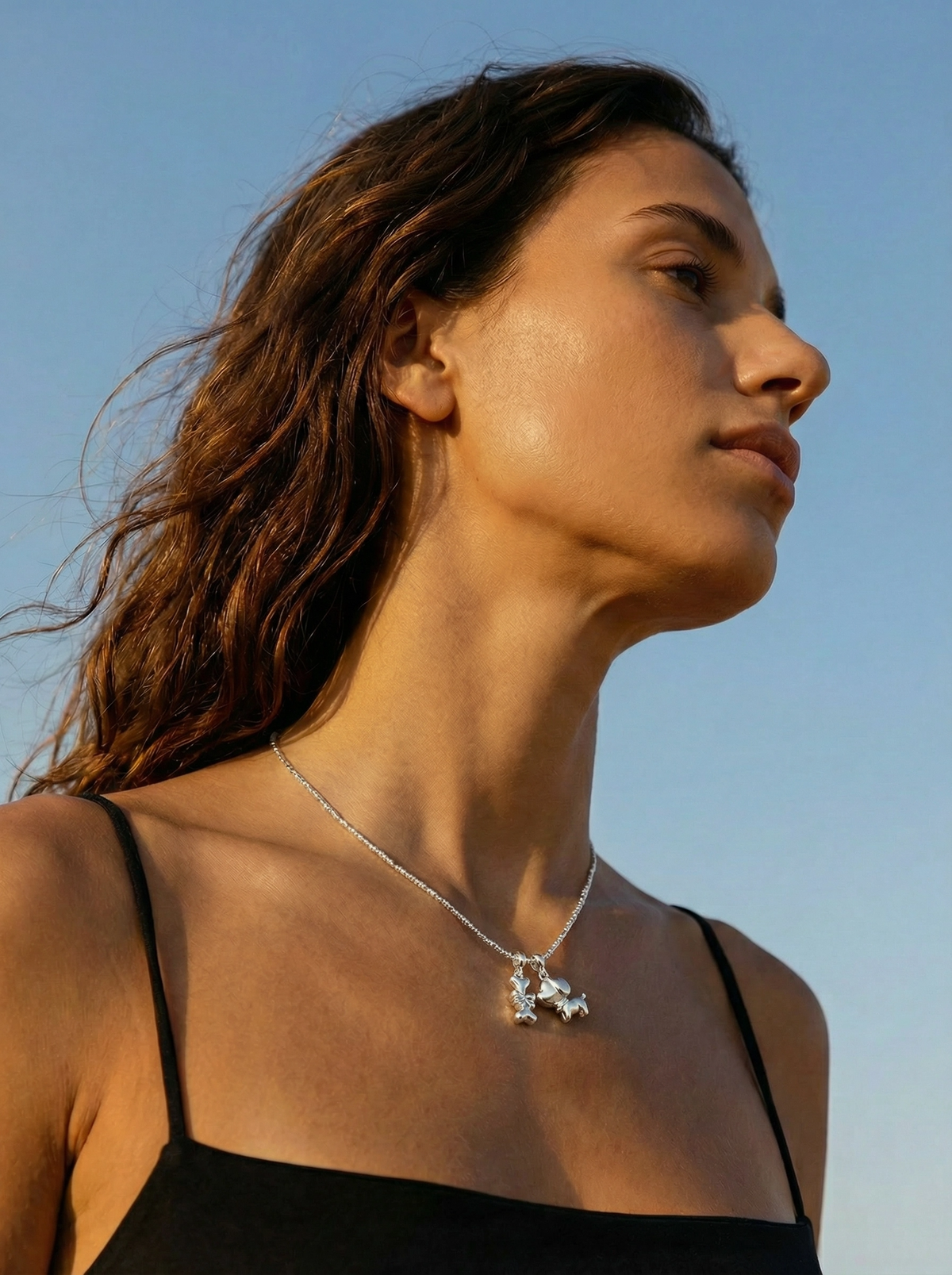 Forma Puppy & Bone Charm Pendant